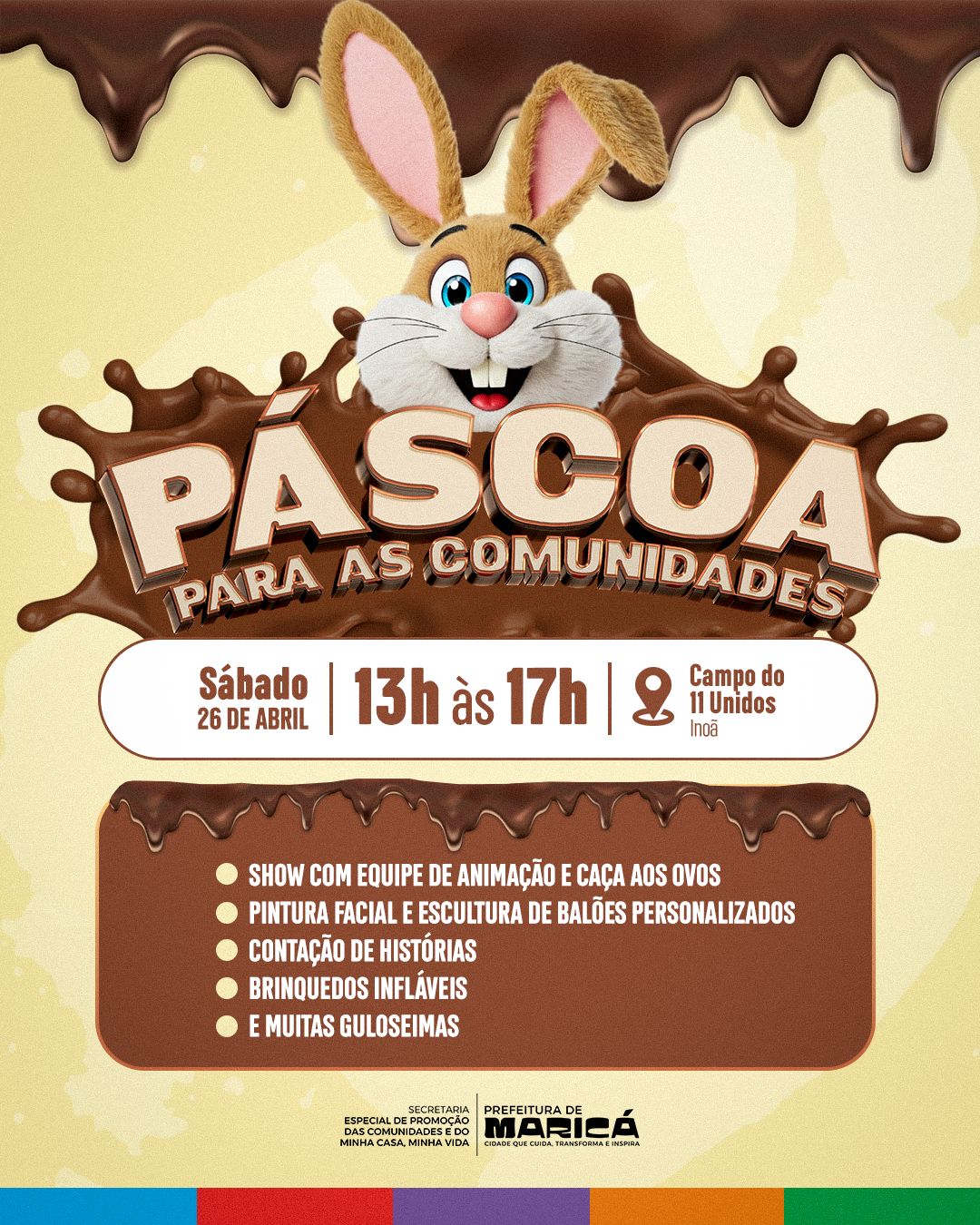 ’Páscoa para as Comunidades’ acontece neste sábado (26/04), no MCMV de Inoã