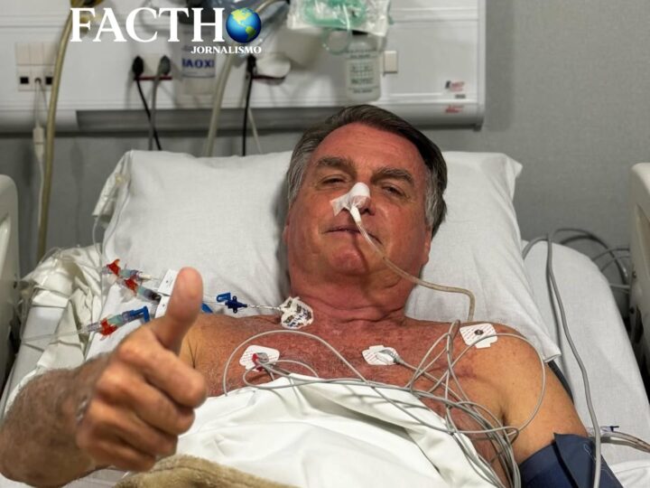 Bolsonaro é internado em Natal com dores abdominais e diz que complicação é reflexo da facada de 2018