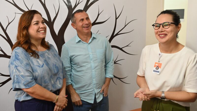 Secretário executivo de Niterói e primeira-dama visitam CAPSI Monteiro Lobato, em Santa Rosa