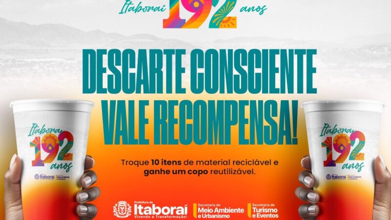 Itaboraí 192 anos: descarte consciente vale recompensa durante a festividade da cidade