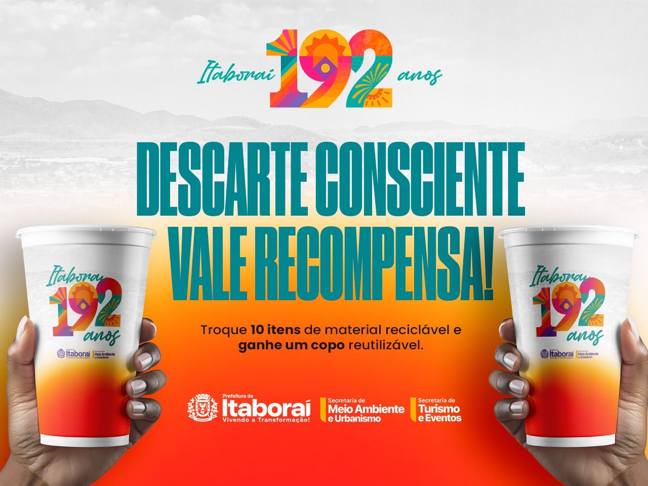 Itaboraí 192 anos: descarte consciente vale recompensa durante a festividade da cidade