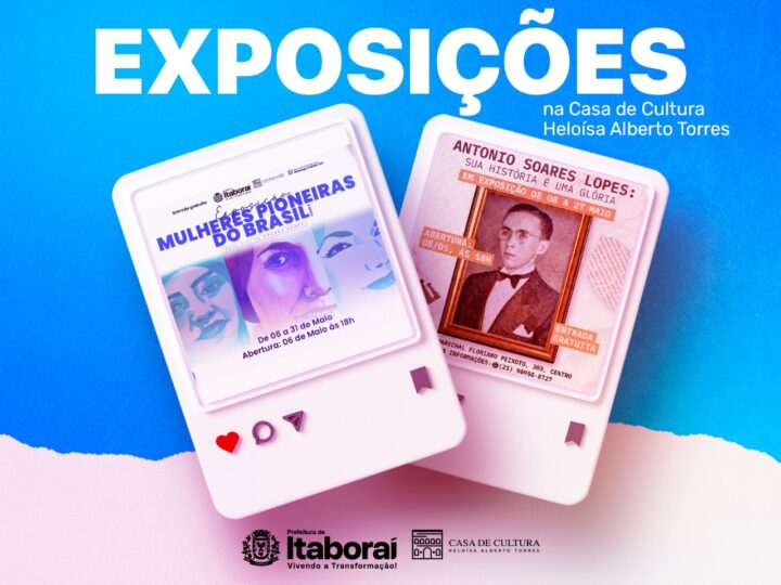 Duas exposições homenageiam trajetórias marcantes na Casa de Cultura Heloísa Alberto Torres em Itaboraí