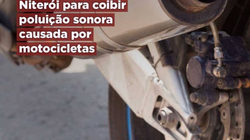 MPRJ propõe acordo à Prefeitura de Niterói para combater barulho excessivo de motos com escapamento adulterado