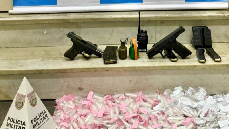 Polícia Militar apreende armas, drogas e granadas em grande operação no Centro de Niterói
