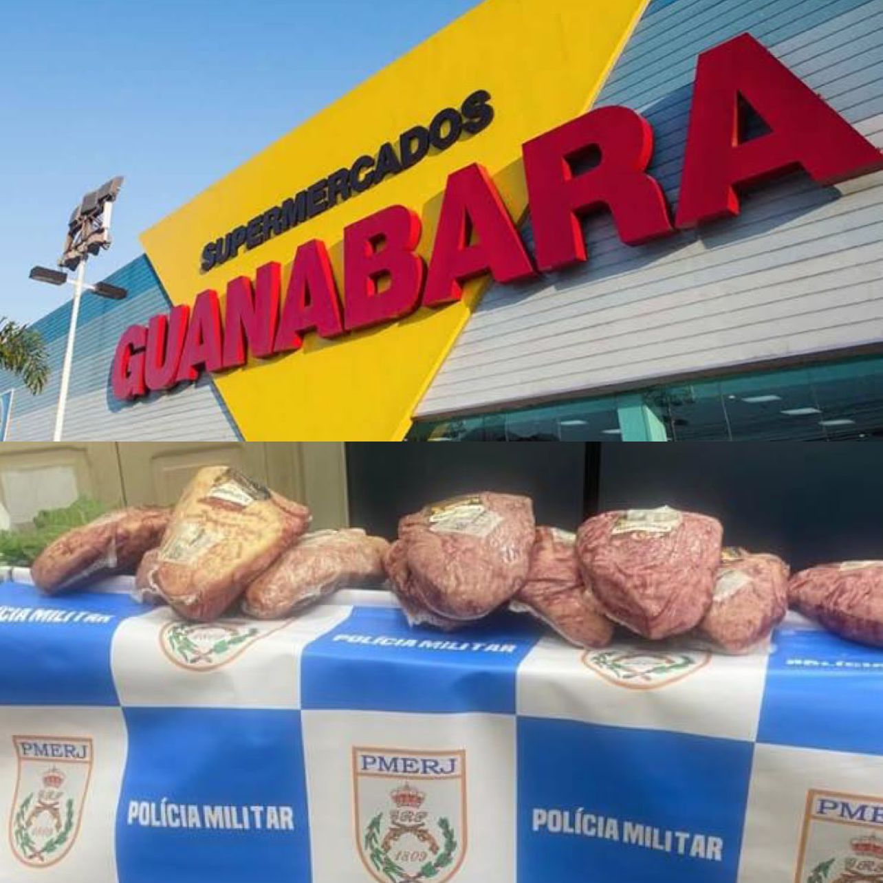 Polícia Militar acaba com churrasco no Centro de Niterói: homem é preso furtando 10 peças de picanha no Guanabara