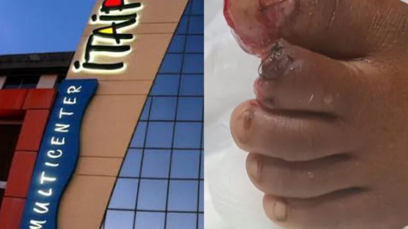 Tragédia no shopping: menino de 7 anos perde parte do dedo em escada rolante no Itaipu Multicenter, em Niterói