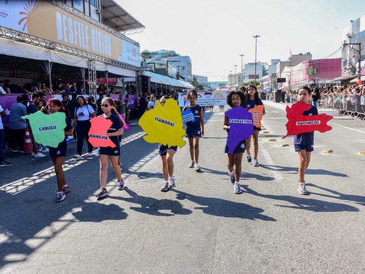 Itaboraí 192 anos: Cerimônia de hasteamento da bandeira e desfile cívico celebram aniversário do município