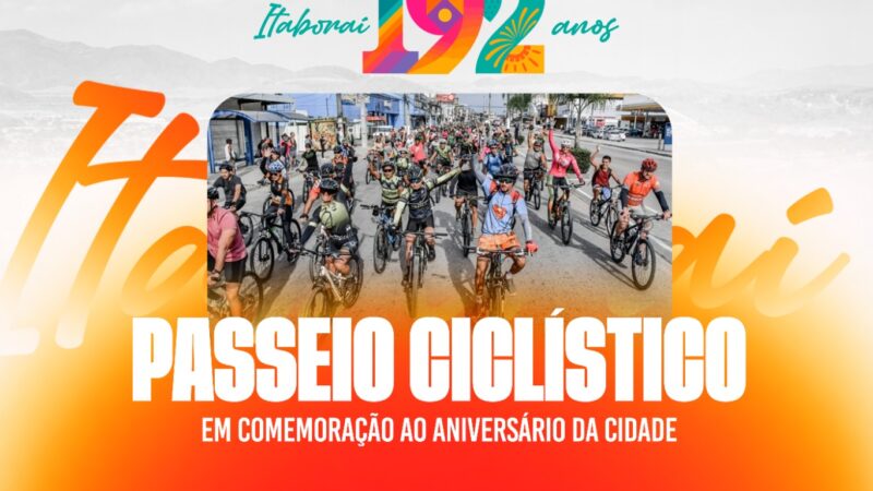 Itaboraí 192 anos: município realiza Passeio Ciclístico em comemoração ao aniversário da cidade