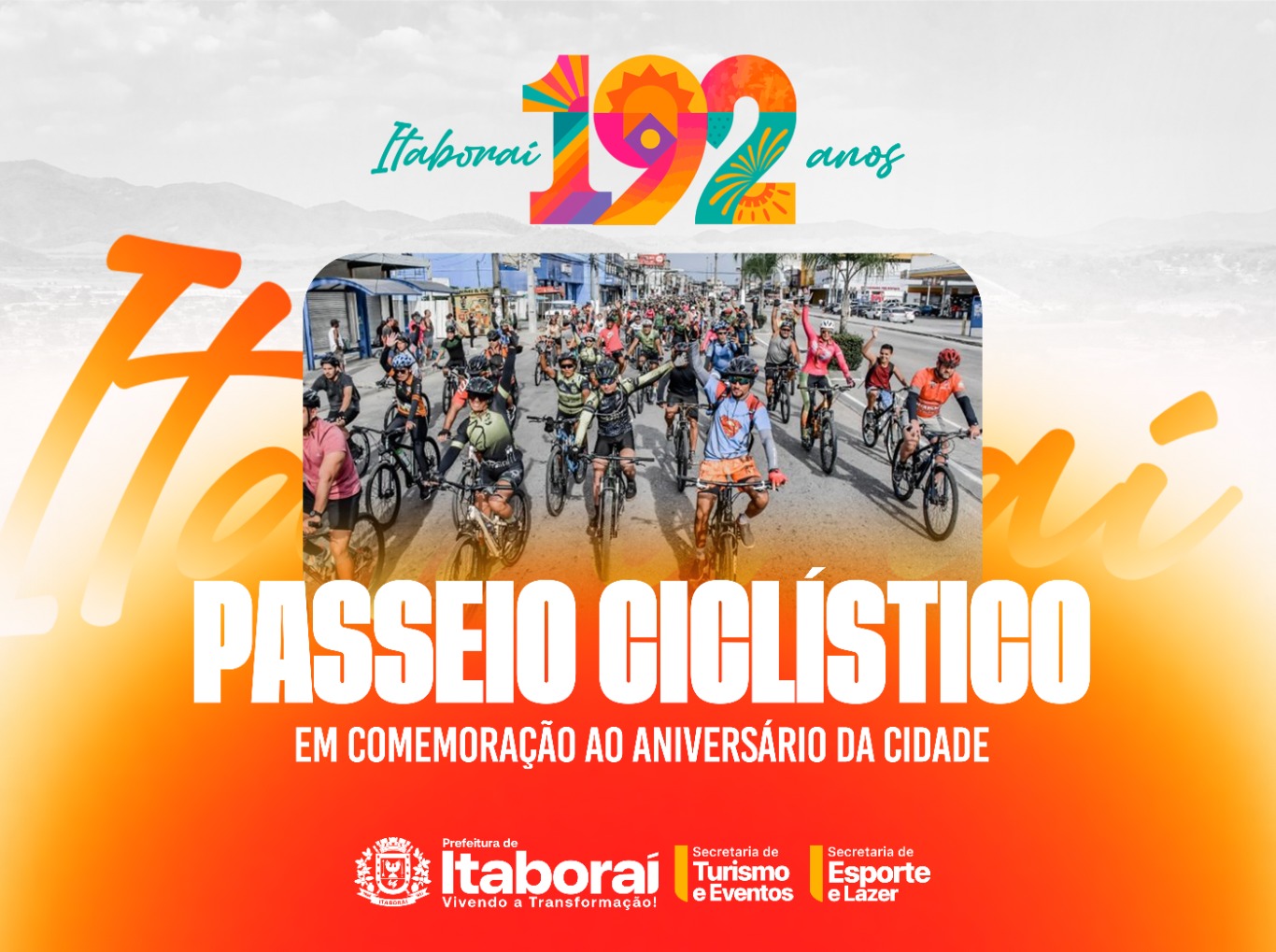 Itaboraí 192 anos: município realiza Passeio Ciclístico em comemoração ao aniversário da cidade