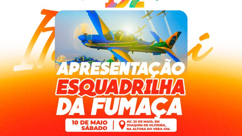 Itaboraí 192 anos: Esquadrilha da Fumaça garante espetáculo nas alturas neste sábado (10/05)