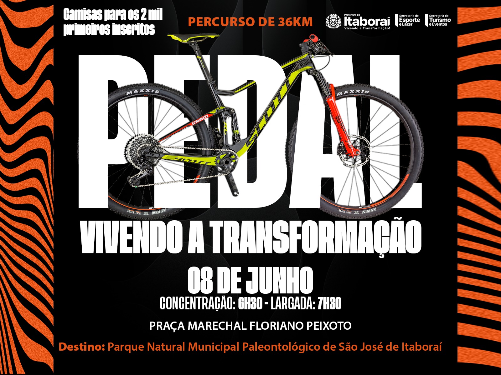 Itaboraí está com inscrições abertas para o “Pedal Vivendo a Transformação”