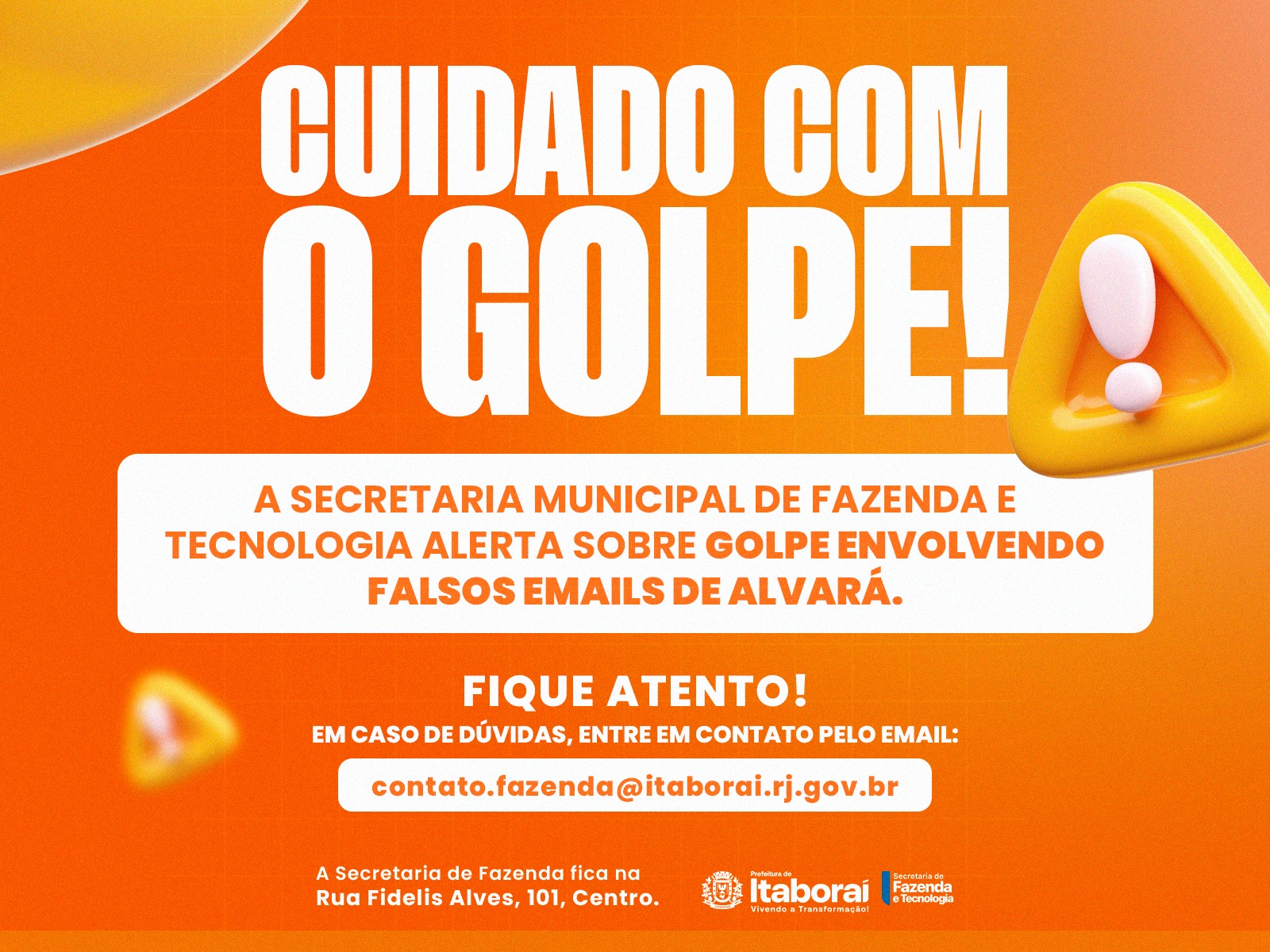 Prefeitura de Itaboraí alerta sobre golpes por e-mail e apresenta o novo sistema de atendimento digital ConectIA