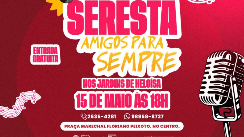Seresta “Amigos para Sempre” encanta Casa de Cultura nesta quinta-feira (15/05), em Itaboraí