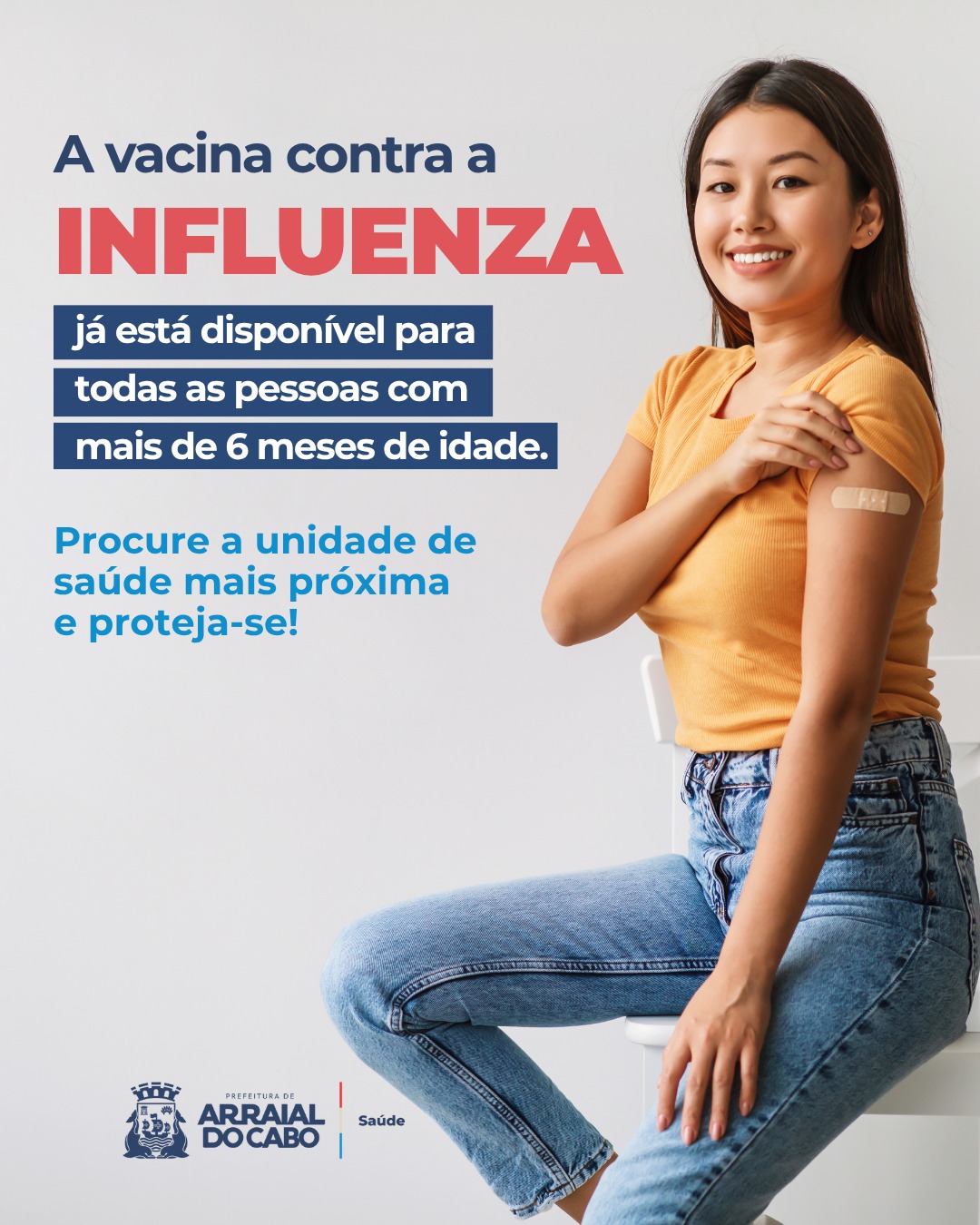 Vacinação contra a gripe é liberada para toda a população em Arraial do Cabo