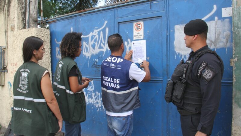 Mais cinco ferros-velhos são interditados em São Gonçalo