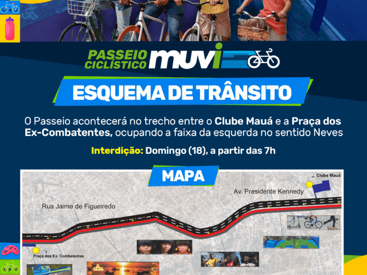 1° Passeio Ciclístico do Muvi acontece no próximo domingo