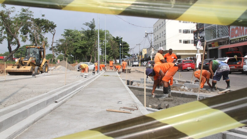Obras no Jardim Alcântara seguem em andamento