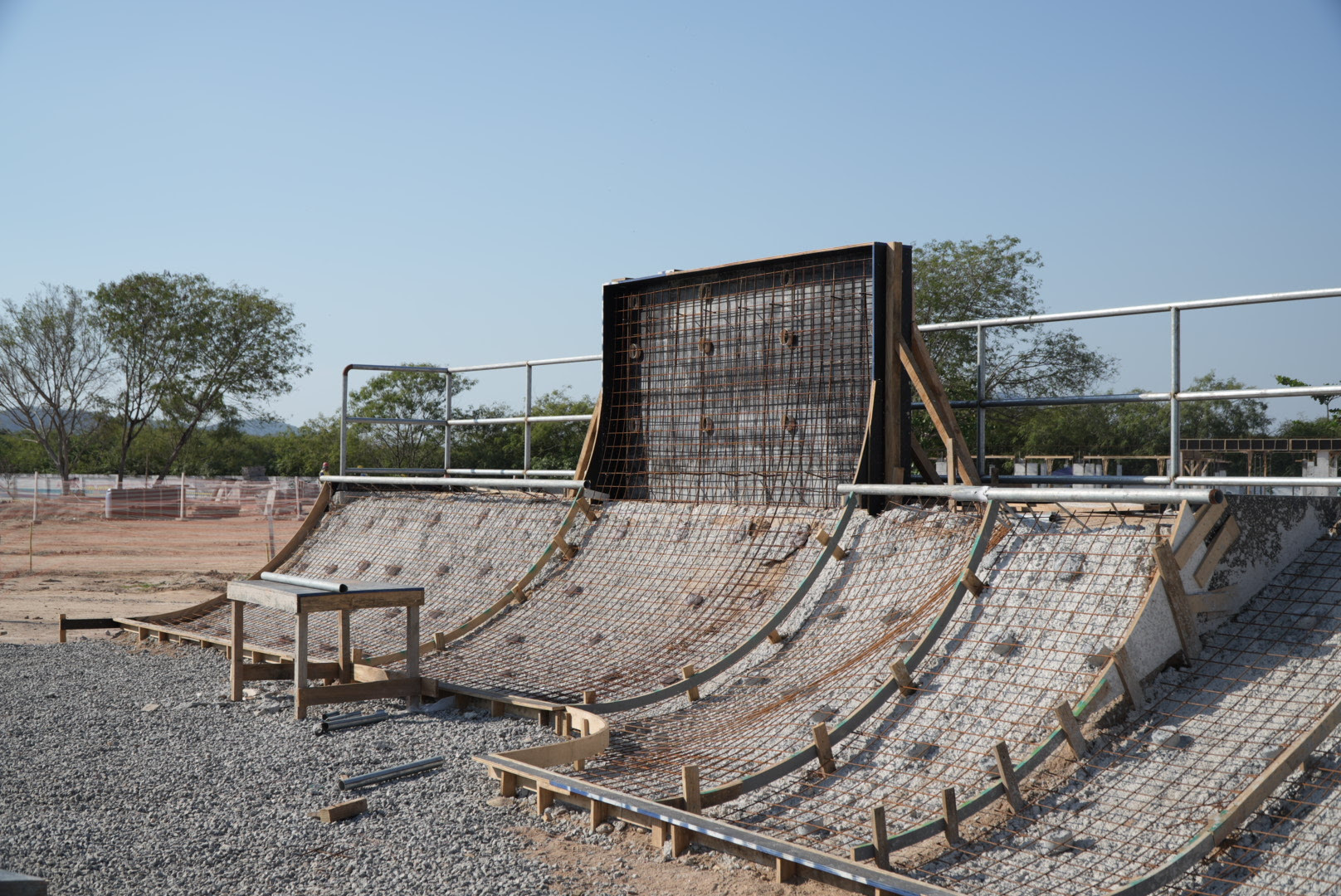 Parque RJ já apresenta os contornos da nova pista de skate