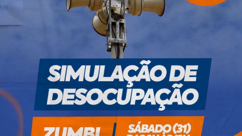Defesa Civil realizará simulado de desocupação no Zumbi neste sábado (31)