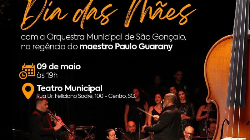 Orquestra faz homenagem para as mães no Municipal