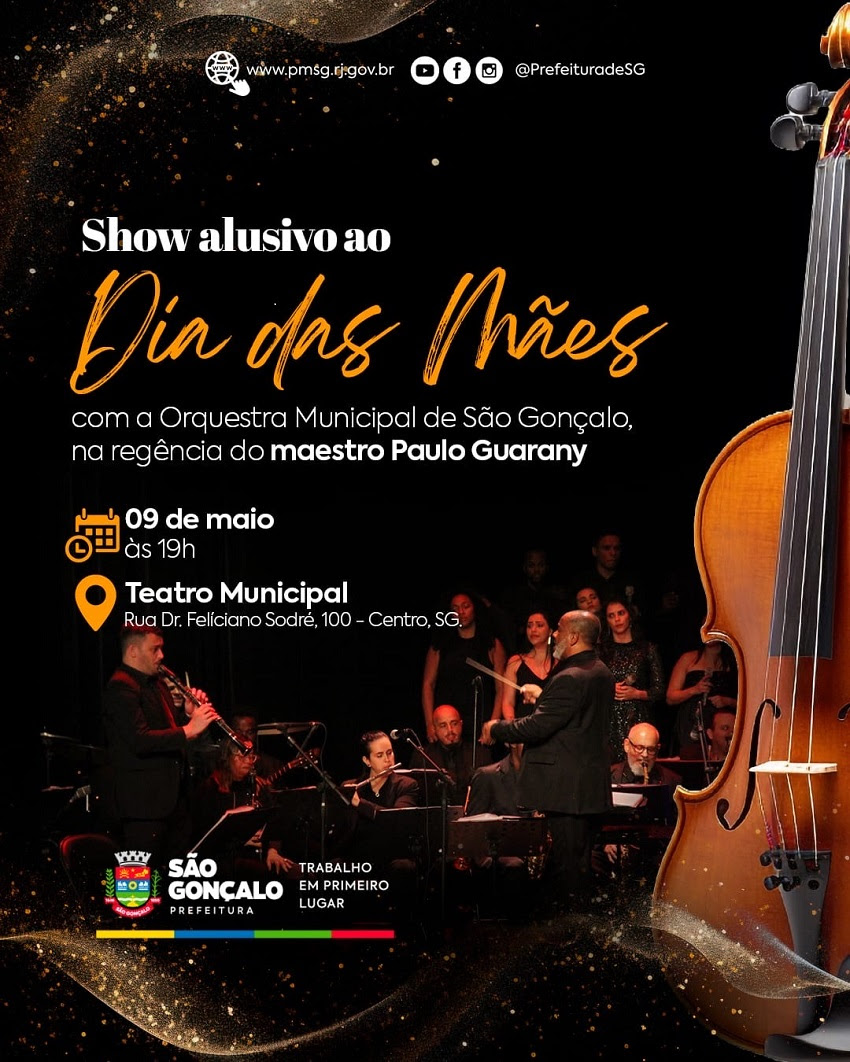 Orquestra faz homenagem para as mães no Municipal