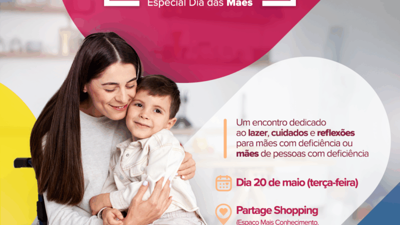 São Gonçalo vai realizar evento para mães PCDs no Partage Shopping