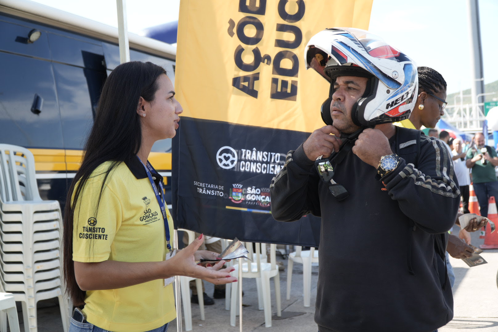 São Gonçalo participa da campanha Maio Amarelo da PRF