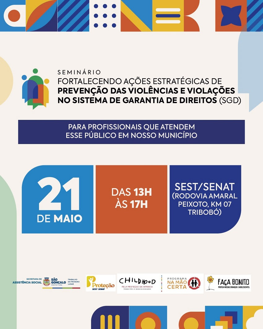 São Gonçalo vai realizar seminário sobre direitos da criança e do adolescente