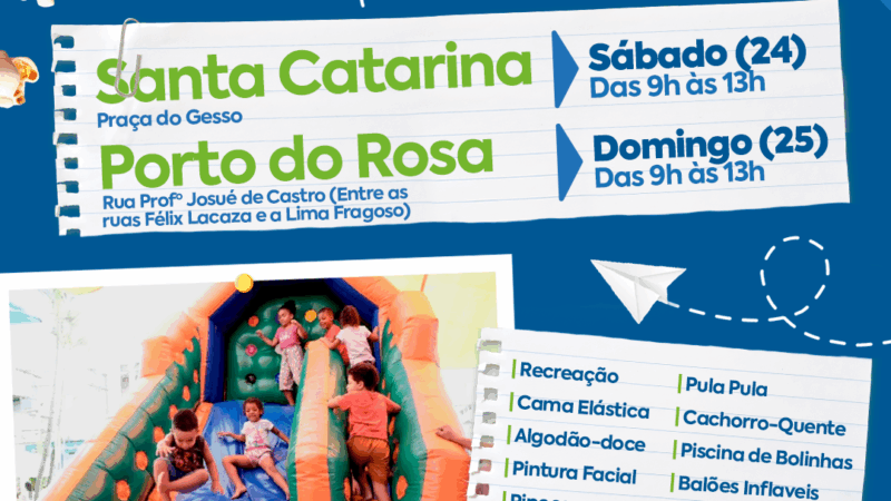 Caravana de Arte e Lazer em Santa Catarina e Porto do Rosa
