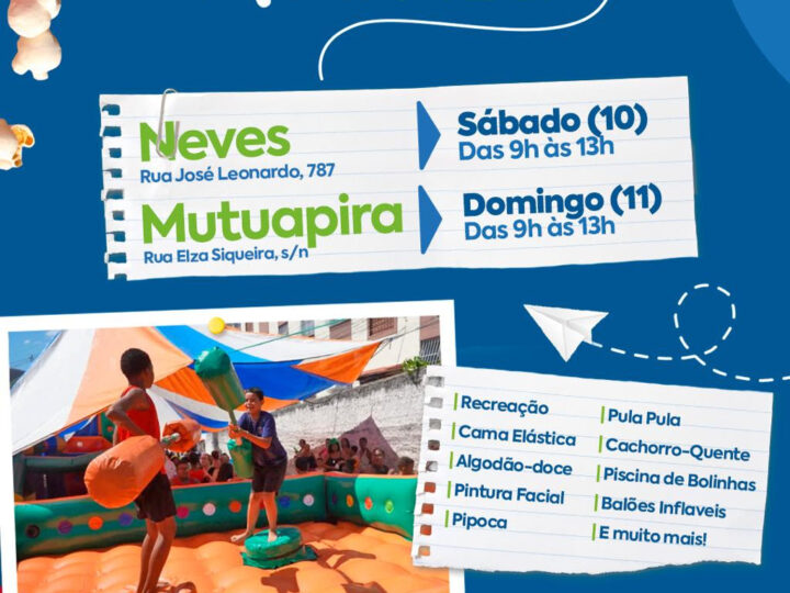 Caravana de Arte e Lazer desembarca em Neves e no Mutuapira