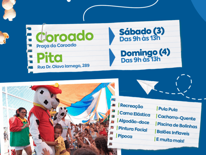 São Gonçalo terá mais um fim de semana de diversão para crianças