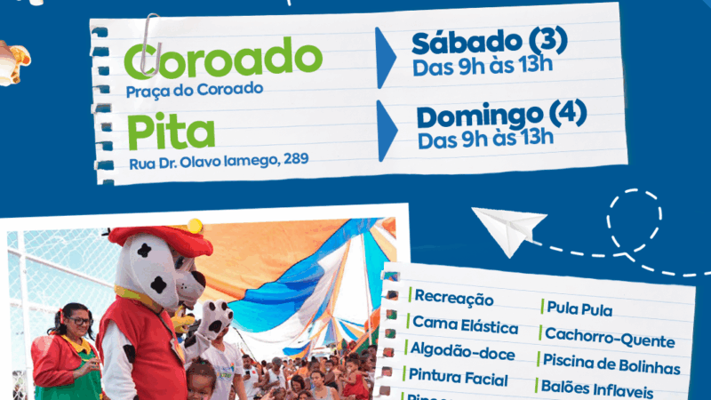 São Gonçalo terá mais um fim de semana de diversão para crianças