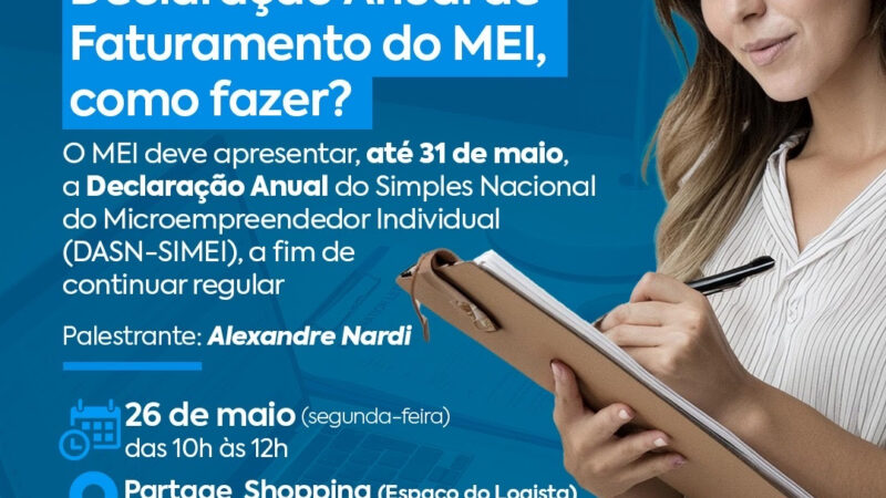 São Gonçalo abre inscrições para palestra sobre Declaração Anual de Faturamento de MEI 
