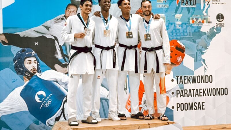 Atletas de Itaboraí brilham no pódio do Rio Open de Taekwondo 2025