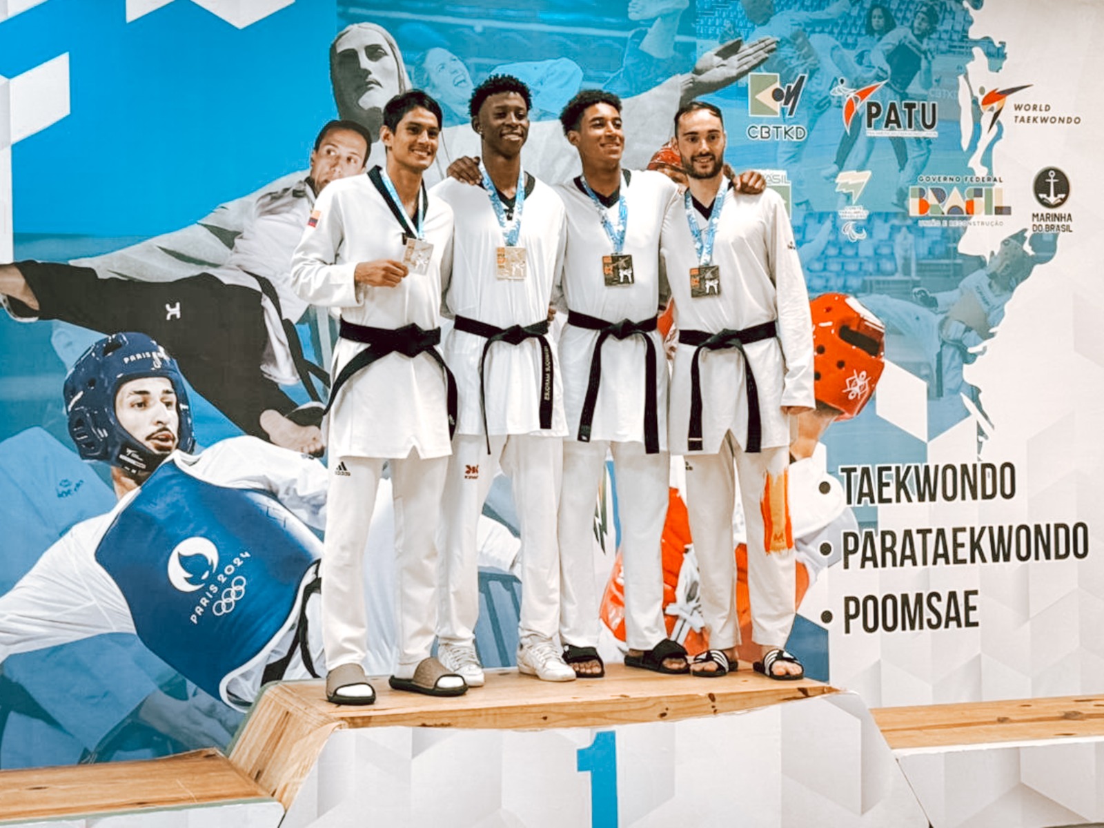 Atletas de Itaboraí brilham no pódio do Rio Open de Taekwondo 2025