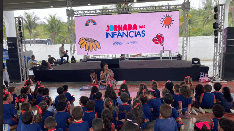 Segunda edição da Jornada das Infâncias será realizada em Arraial do Cabo com programação gratuita para crianças