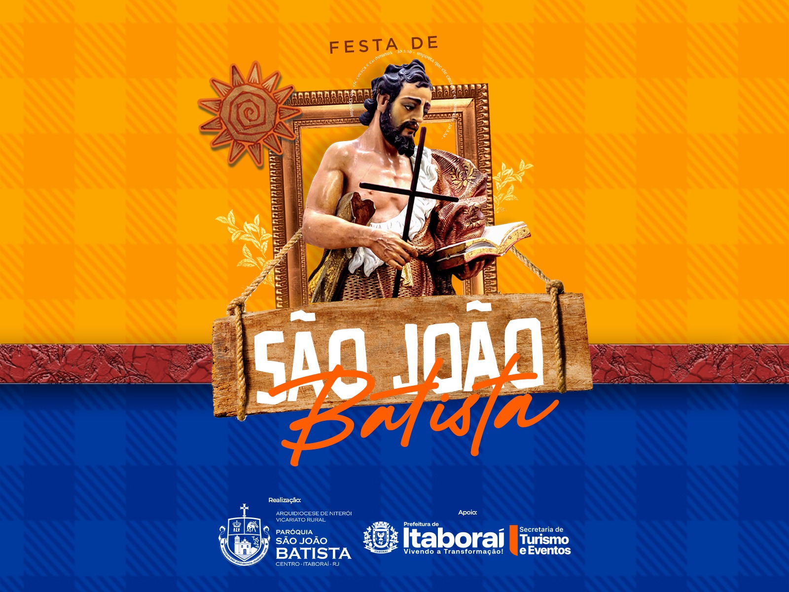 Festa de São João Batista movimenta Itaboraí com programação religiosa e cultural