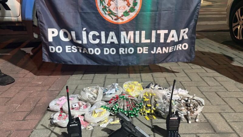 Foragido de Minas Gerais é preso com arma e grande quantidade de drogas em Maricá