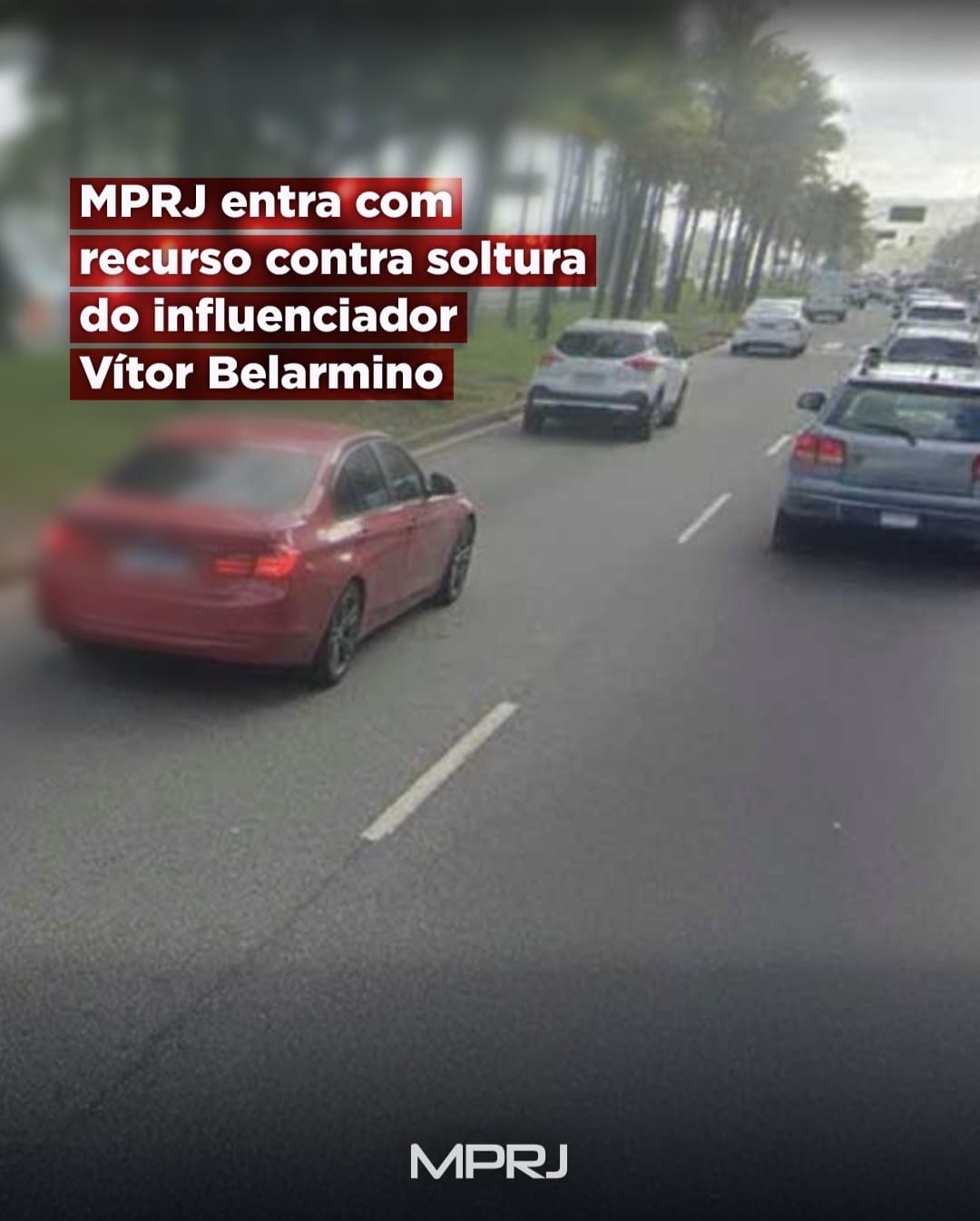 MPRJ entra com recurso contra soltura do influenciador Vítor Belarmino