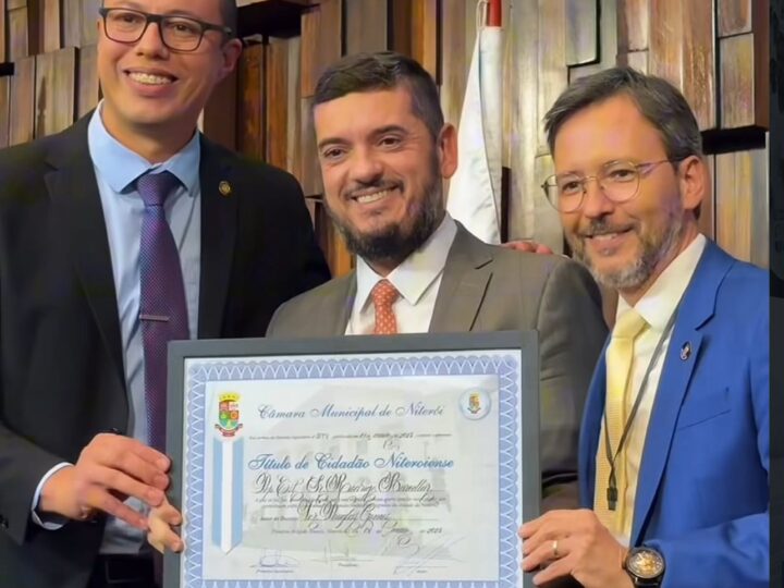 Rodrigo Bacellar recebe título de Cidadão Niteroiense em cerimônia na Alerj