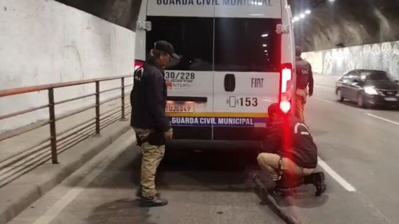 Guarda Municipal de Niterói impede furto de cabos no Túnel Raul Veiga durante patrulhamento noturno