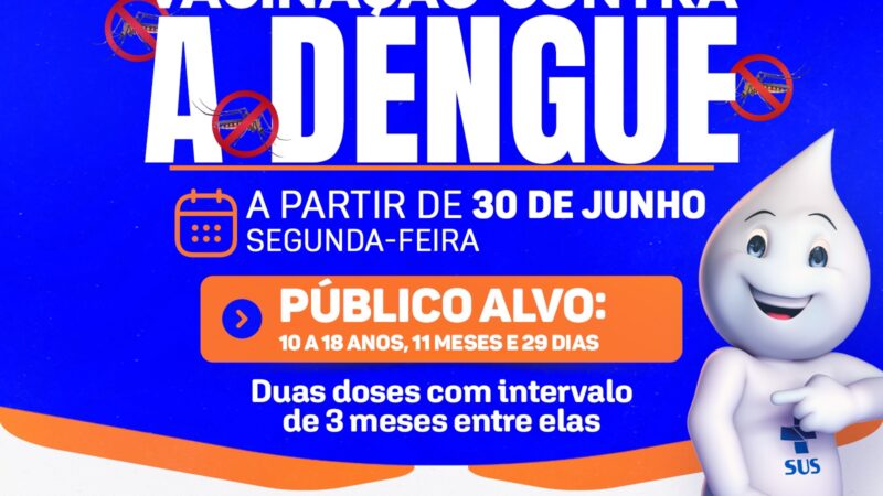 Itaboraí amplia faixa etária da vacinação contra a dengue para jovens de até 18 anos