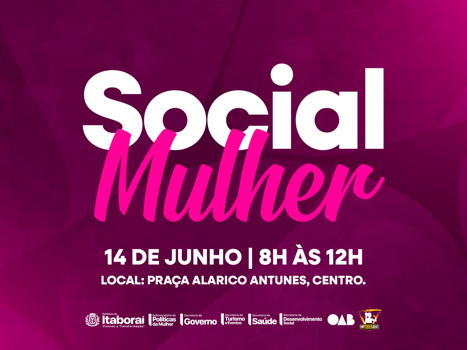 Itaboraí realiza ação “Social Mulher” com serviços gratuitos neste sábado (14/06)