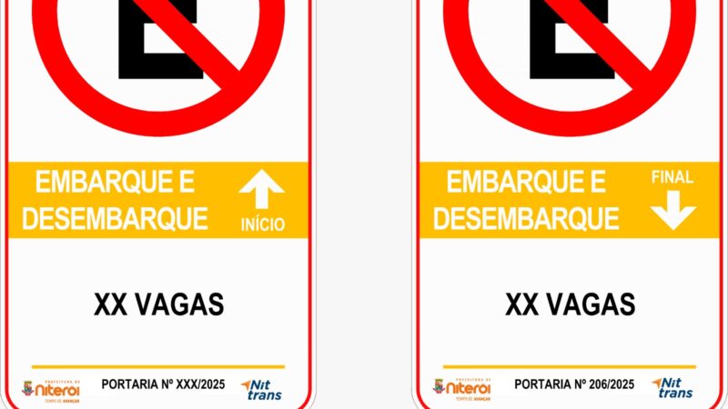 Prefeitura de Niterói inicia mudança nas placas de estacionamento