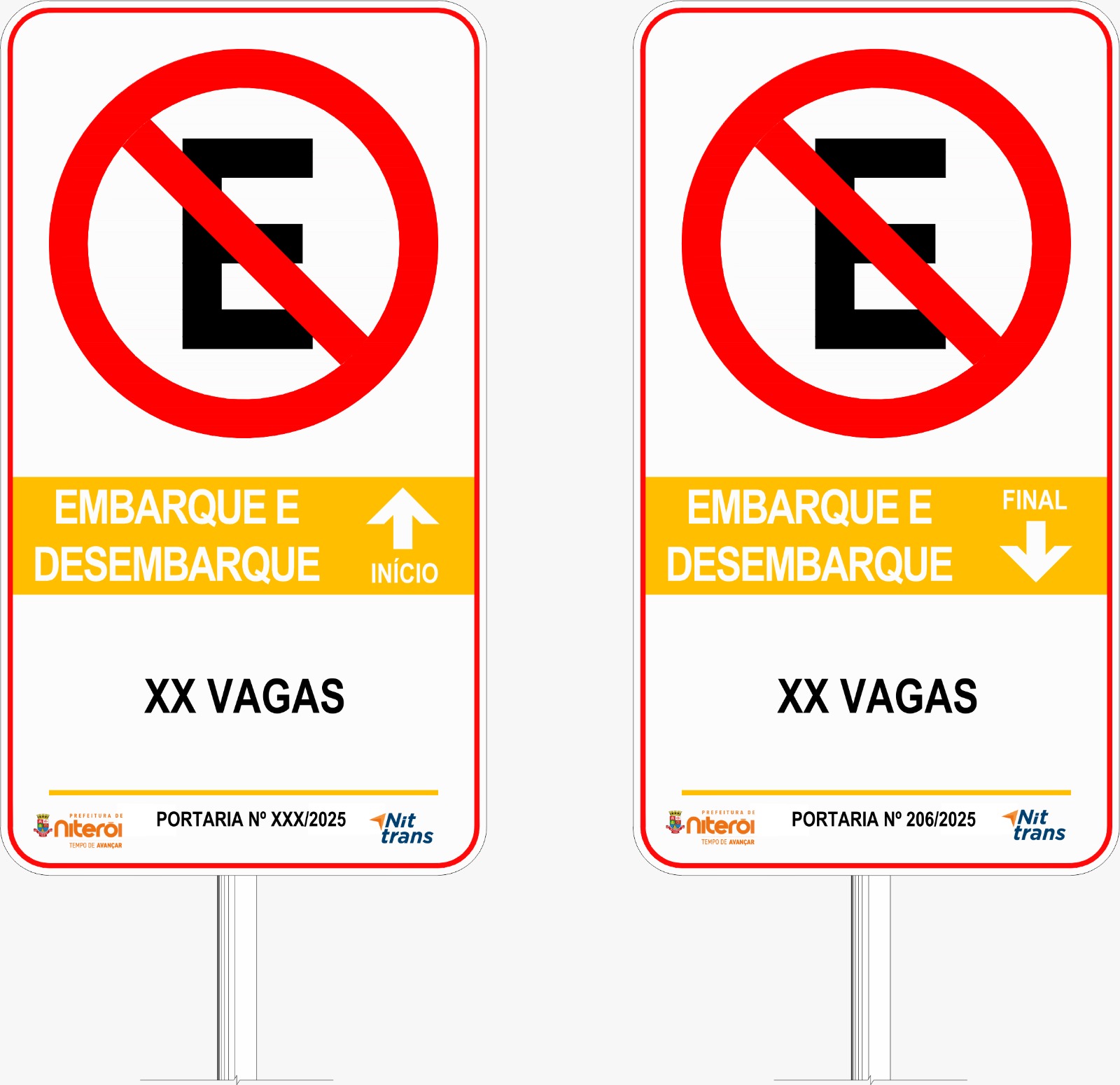 Prefeitura de Niterói inicia mudança nas placas de estacionamento