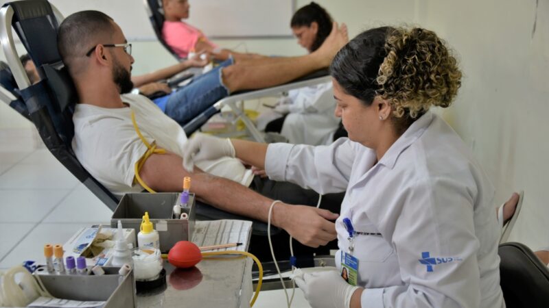 Saúde promove ação de doação de sangue na USF Jardim Atlântico neste sábado (21/06)