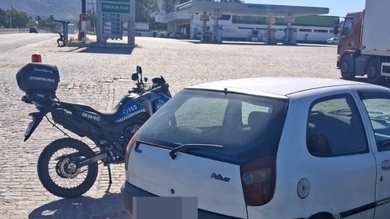 Guarda Municipal recupera, em Inoã, veículo poucas horas após o furto