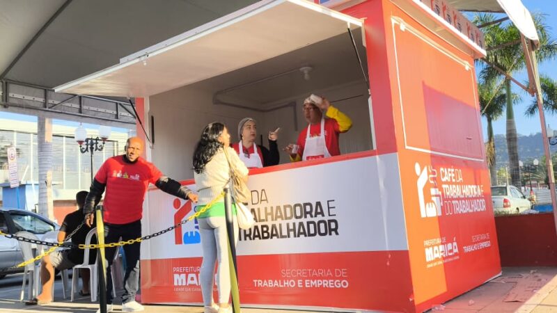 Prefeitura distribui 1.600 kits de café da manhã no 1º Café da Trabalhadora e do Trabalhador