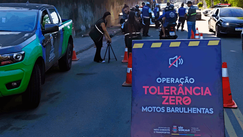 Operação Tolerância Zero contra motos barulhentas chega à Vila Iara