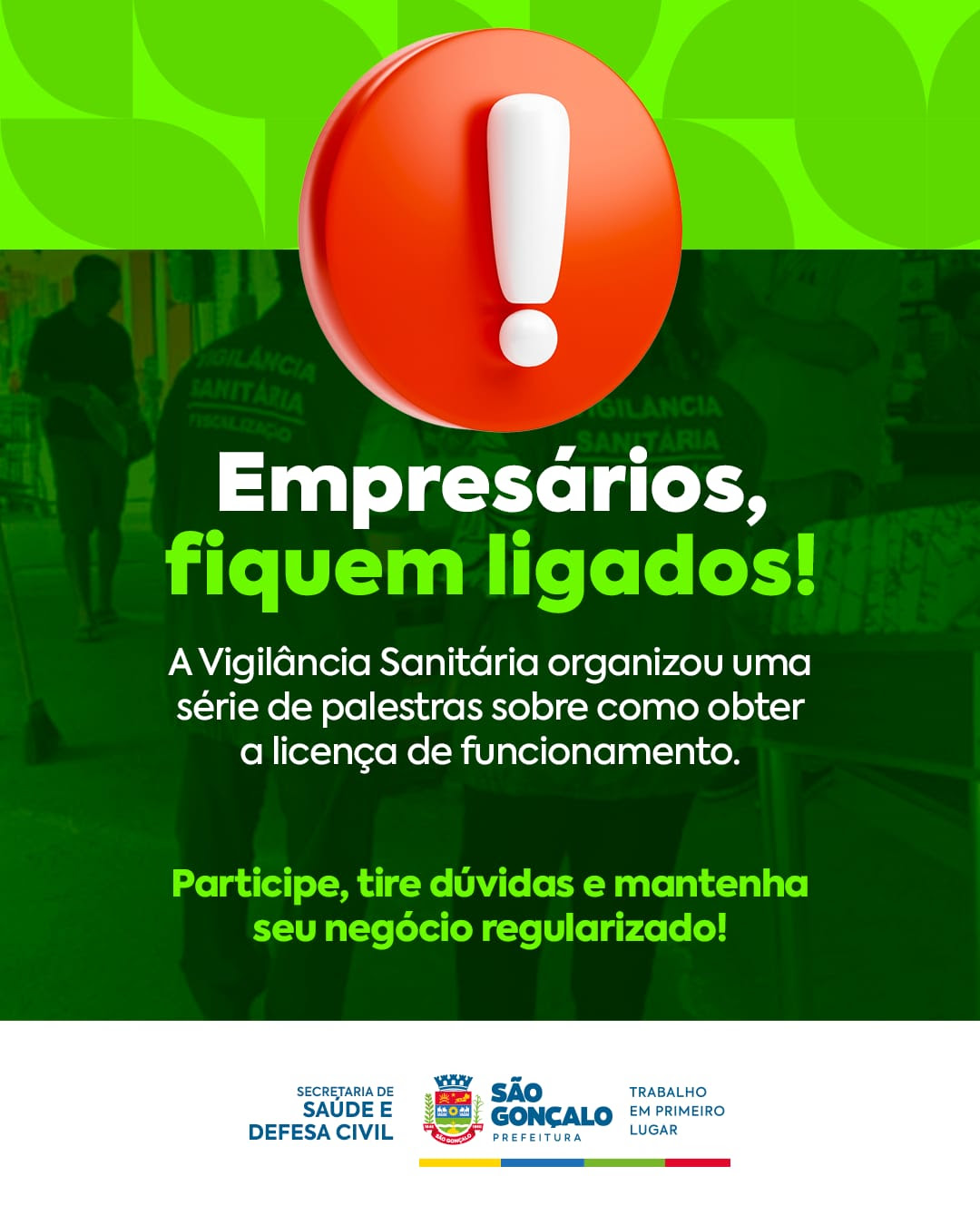 São Gonçalo orienta empresários sobre normas da Vigilância Sanitária